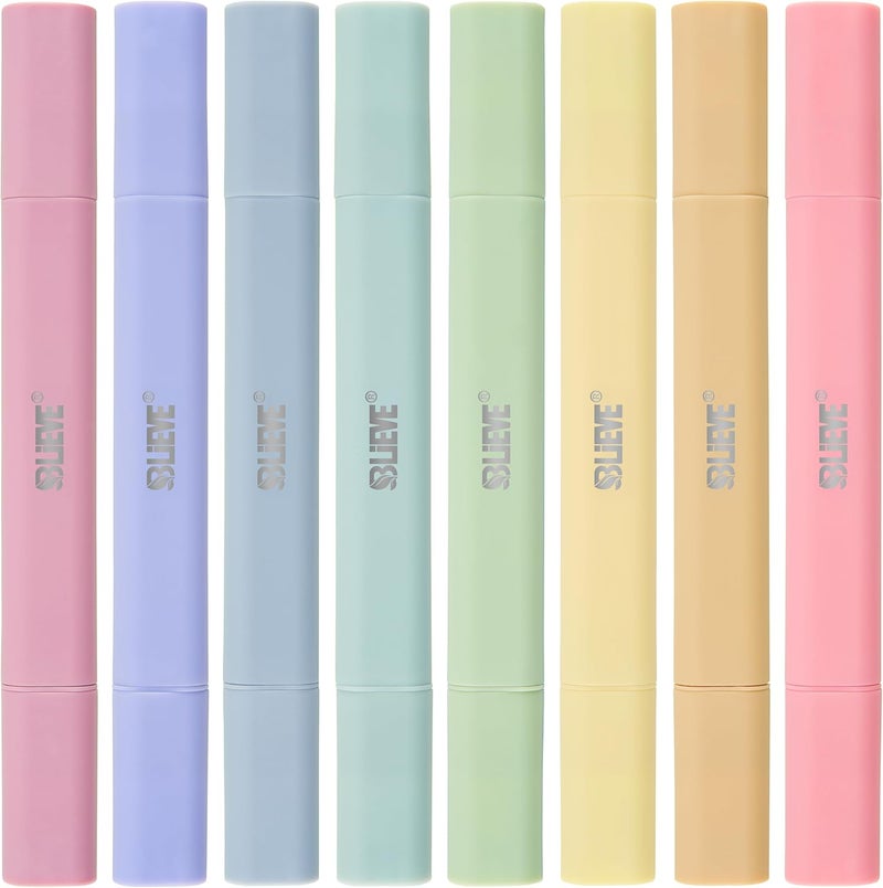 Believe - Aesthetic Bible Highlighters No Bleed Through Assorted Colors, Cute Highlighter Dual Tip For Journaling Supplies And Accessories, Bible Highlighters And Pens No Bleed (CANDY) - Image 1
